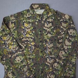 Spider Oak Outfitters Diamond Back Mens Shirt XL Snakeskin Button Down USA